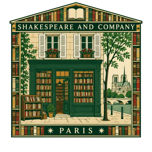 Shakespeare and Company travel stamp