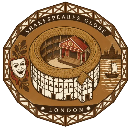 Shakespeare's Globe travel stamp