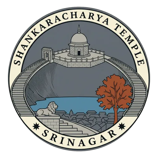 Shankaracharya Temple travel stamp