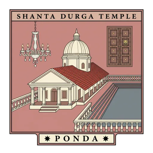 Shanta Durga Temple travel stamp