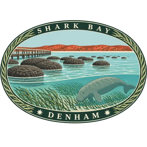 Shark Bay travel stamp