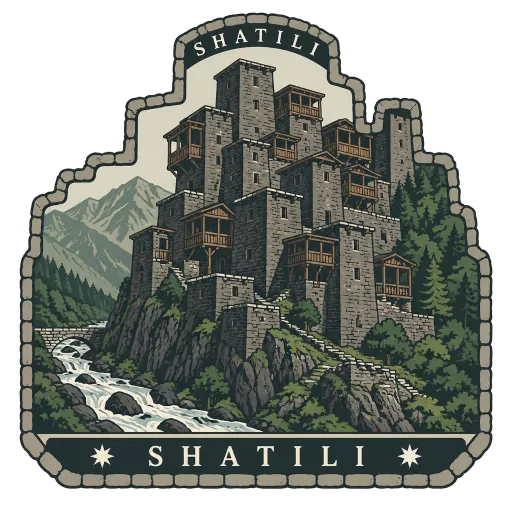 Shatili travel stamp