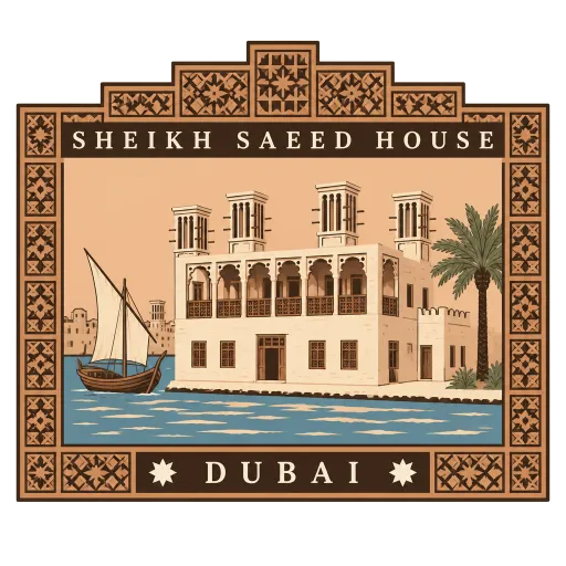 Sheikh Saeed Al Maktoum House travel stamp