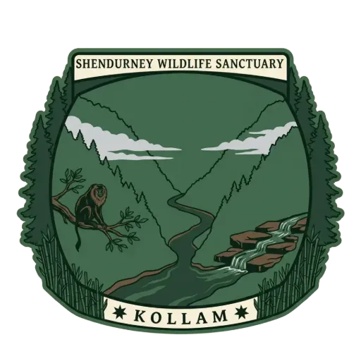 Shendurney Wildlife Sanctuary travel stamp