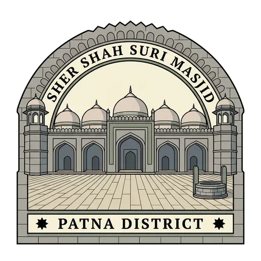 Sher Shah Suri Masjid travel stamp
