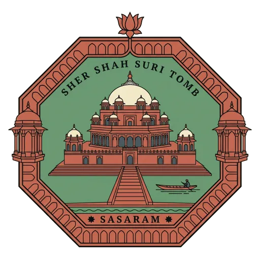 Sher Shah Suri Tomb travel stamp