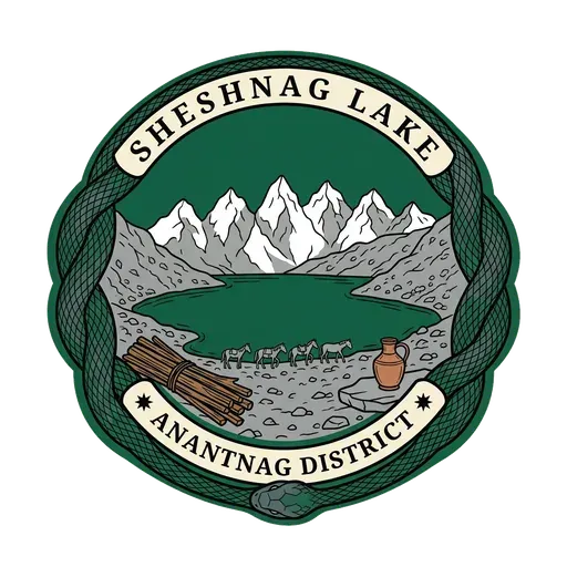 Sheshnag Lake travel stamp
