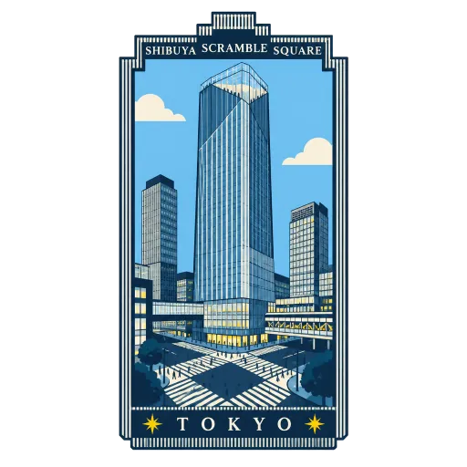 Shibuya Scramble Square travel stamp