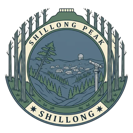 Shillong Peak travel stamp