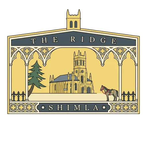 The Ridge travel stamp