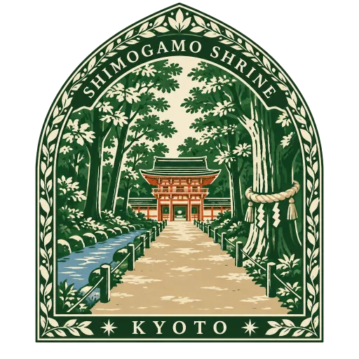 Shimogamo Shrine travel stamp