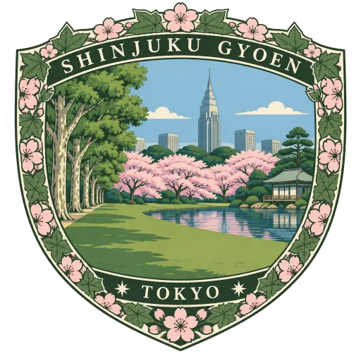 Shinjuku Gyoen travel stamp