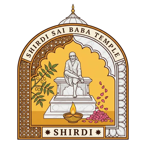 Shirdi Sai Baba Temple travel stamp
