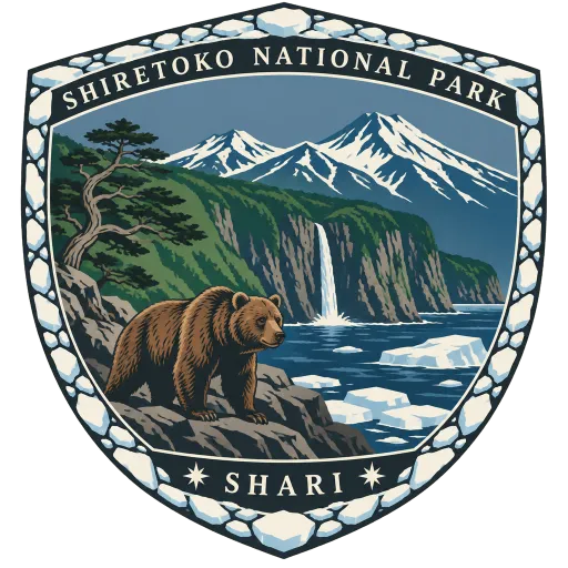 Shiretoko National Park travel stamp