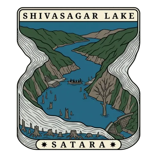 Shivasagar lake travel stamp