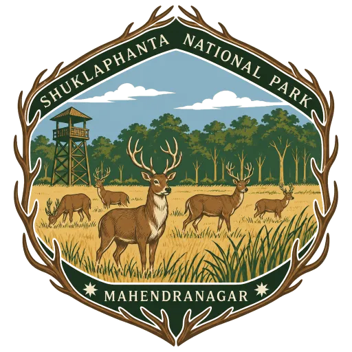 Shuklaphanta National Park travel stamp