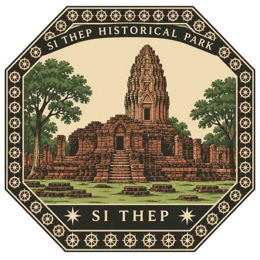 Si Thep Historical Park travel stamp