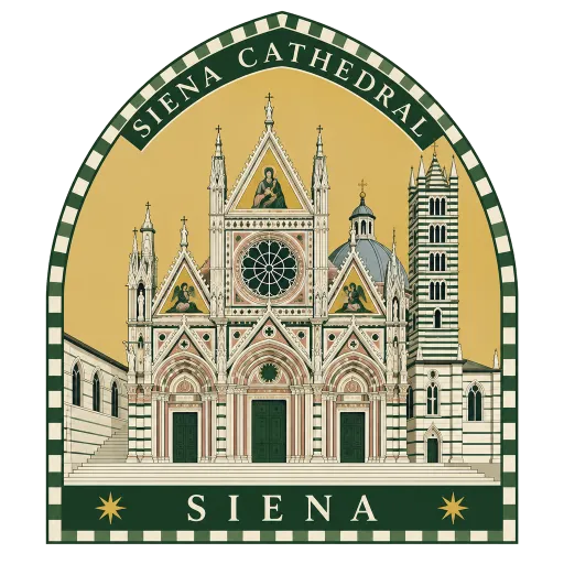 Siena Cathedral travel stamp