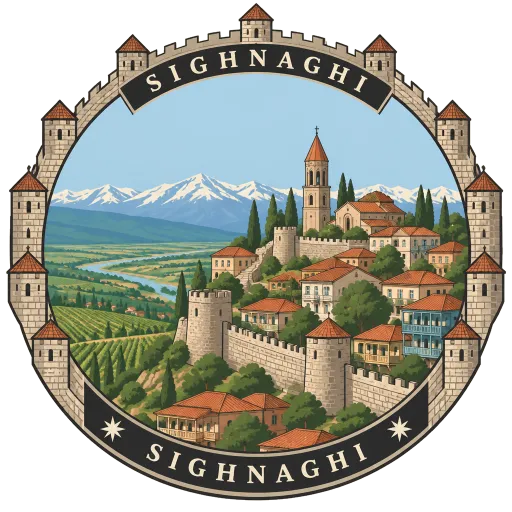 Sighnaghi travel stamp