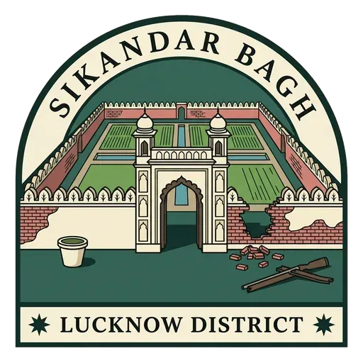 Sikandar Bagh travel stamp
