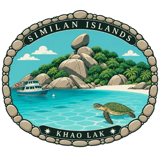 Similan Islands travel stamp