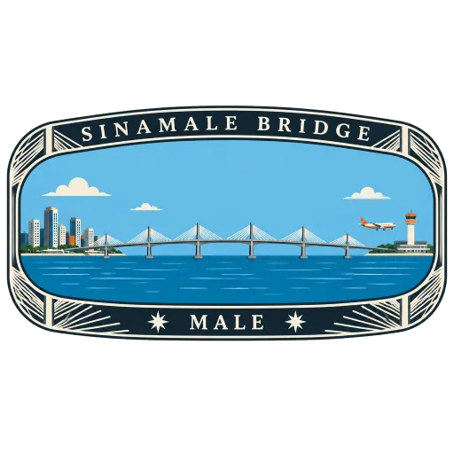 Sinamalé Bridge travel stamp