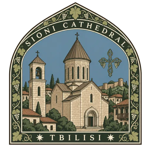 Sioni Cathedral travel stamp