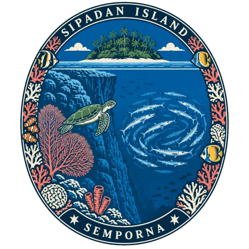 Sipadan Island travel stamp