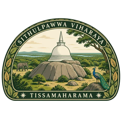 Sithulpawwa Rajamaha Viharaya travel stamp