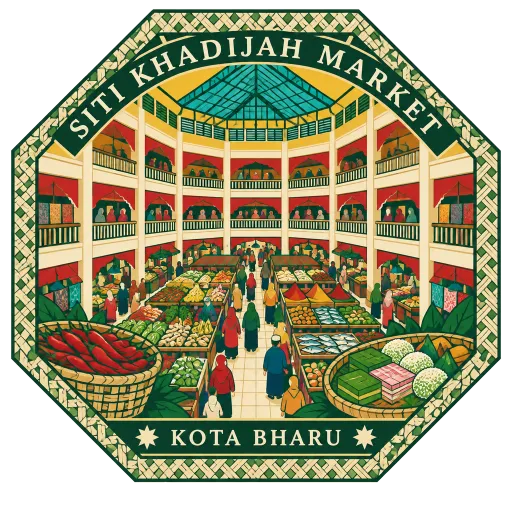 Siti Khadijah Market travel stamp