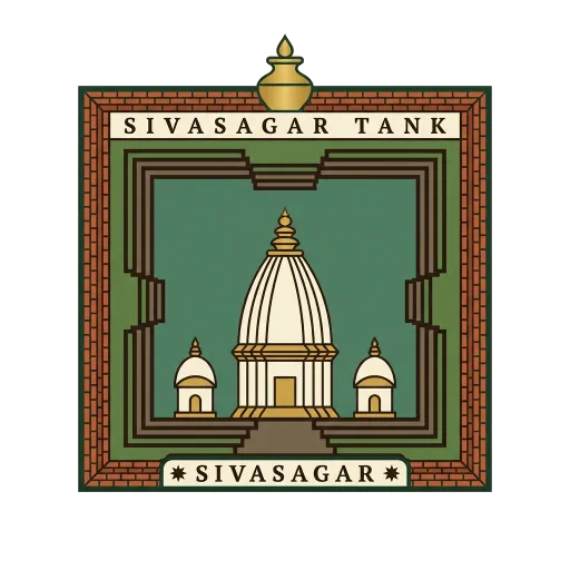 Sivasagar Tank travel stamp