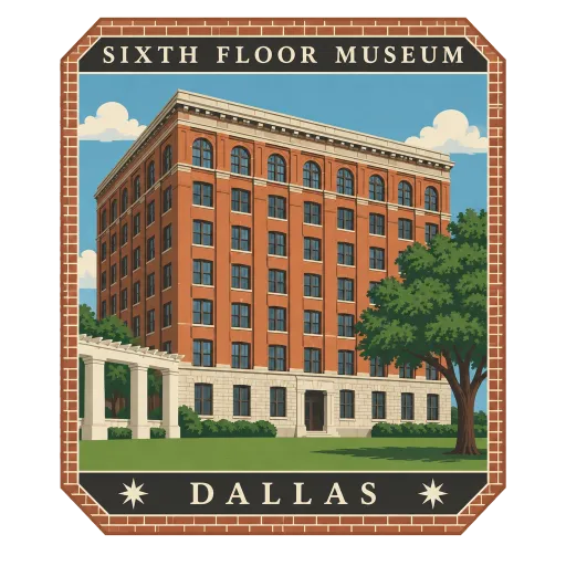 Sixth Floor Museum at Dealey Plaza travel stamp