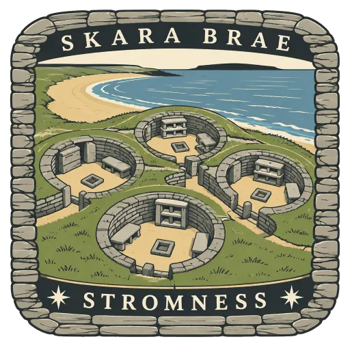Skara Brae travel stamp