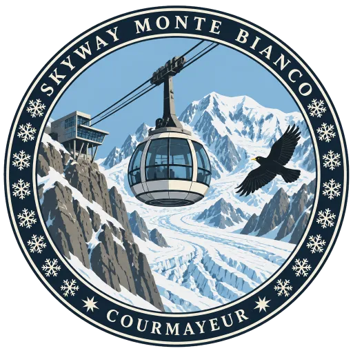 Skyway Monte Bianco travel stamp