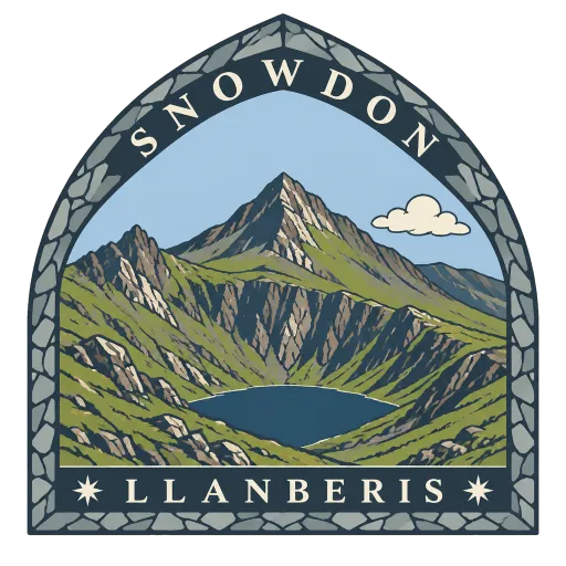 Snowdon travel stamp