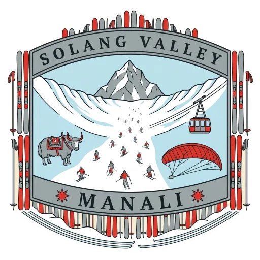 Solang Valley travel stamp
