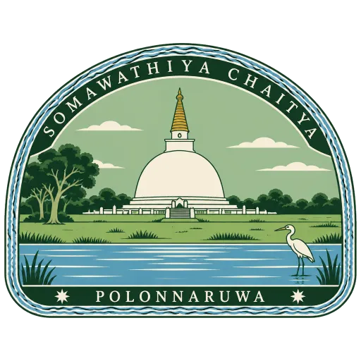 Somawathiya Chaitya travel stamp