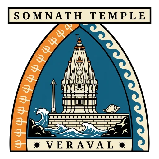 Somnath Temple travel stamp