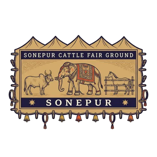 Sonepur Cattle Fair Ground travel stamp