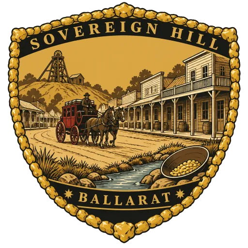 Sovereign Hill travel stamp