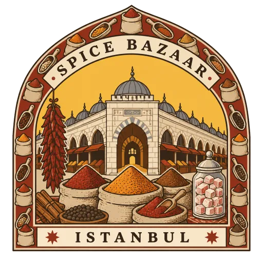Spice Bazaar travel stamp