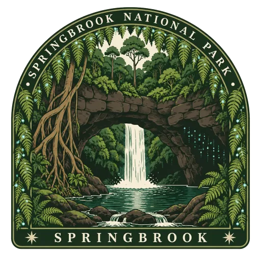 Springbrook National Park travel stamp