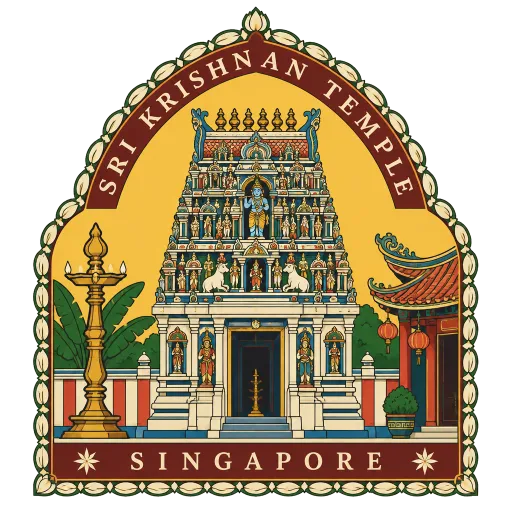 Sri Krishnan Temple travel stamp