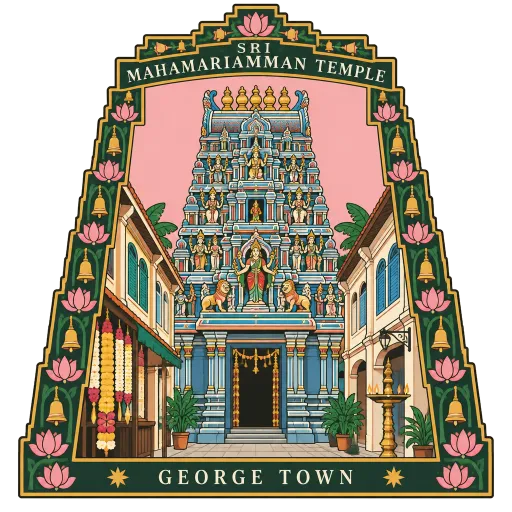 Sri Mahamariamman Temple Penang travel stamp
