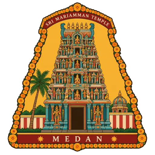 Sri Mariamman Temple travel stamp