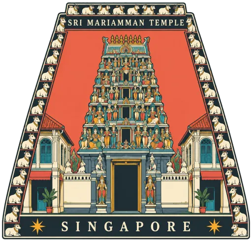 Sri Mariamman Temple travel stamp