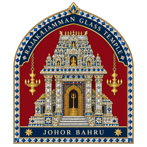 Sri Rajakaliamman Glass Temple travel stamp