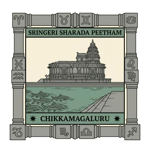 Sringeri Sharada Peetham travel stamp