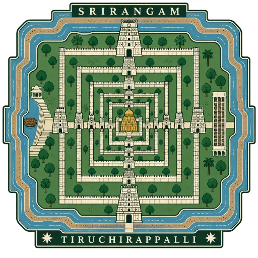 Srirangam travel stamp