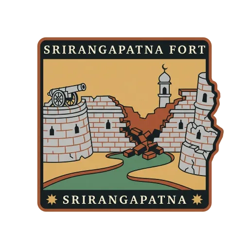 Srirangapatna Fort travel stamp